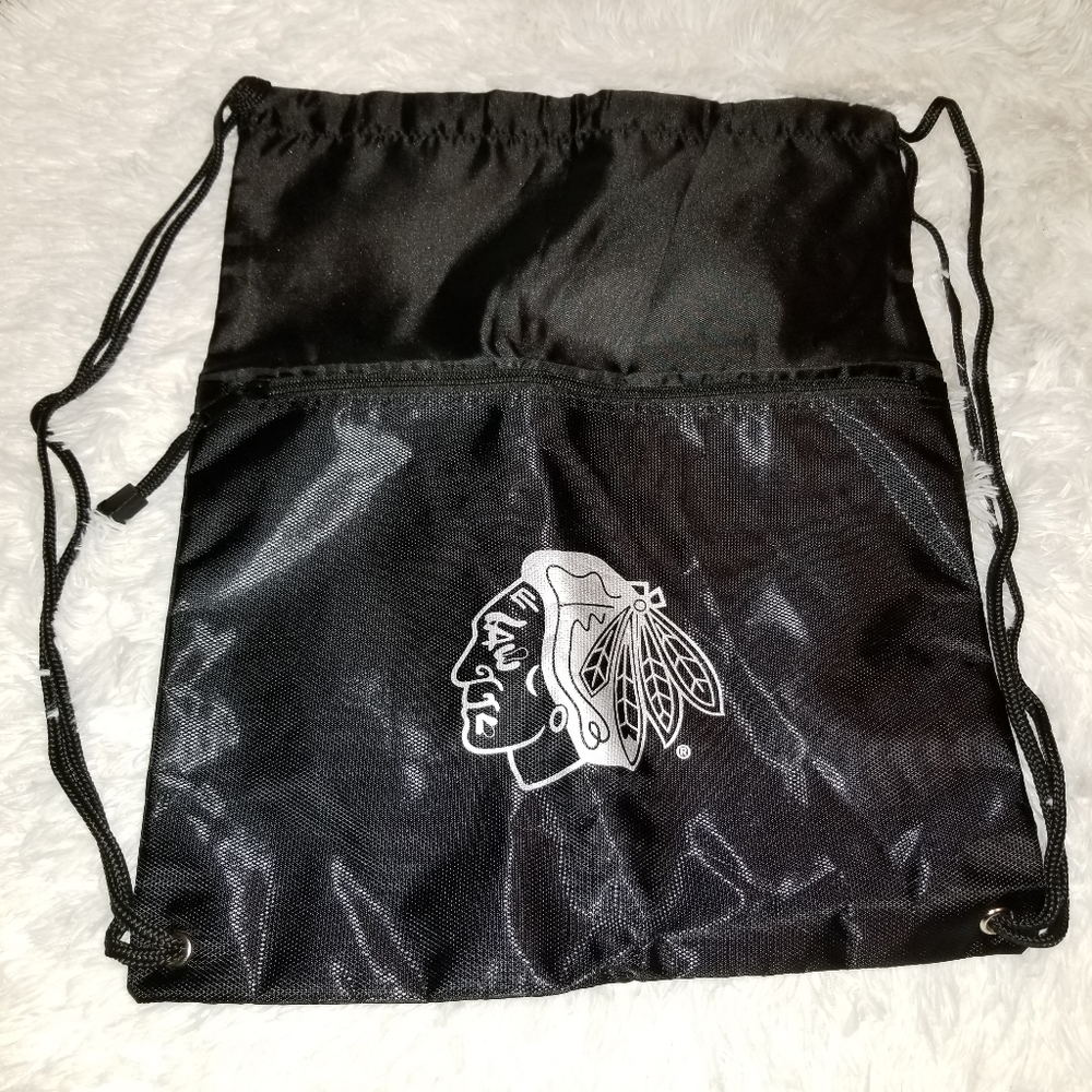 🎁3 for$15🎁Chicago Blackhawks string Back Pack